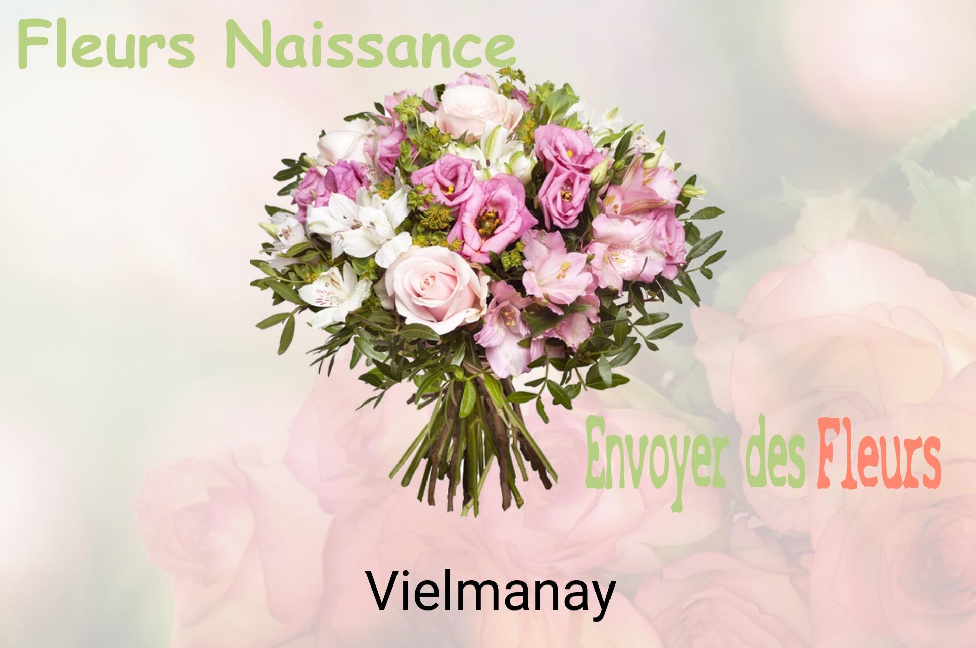 Bouquet de fleurs de naissance livré à Vielmanay